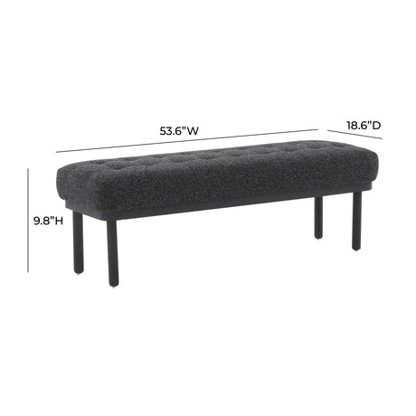 Olivia Boucle Bench by TOV Furniture at Eve Furniture