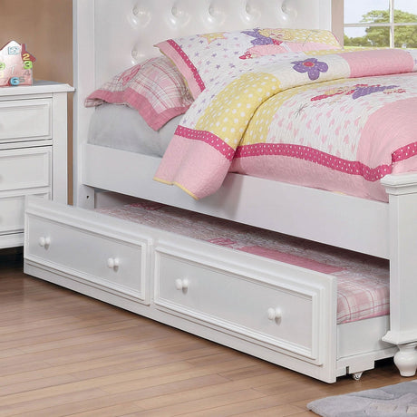 Olivia White Twin Bed by Furniture of America at Eve Furniture