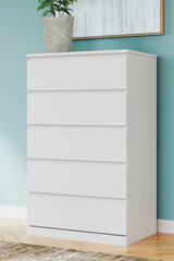 Onita White Youth One Side Storage Panel Platform Bedroom Set by Ashley at Eve Furniture