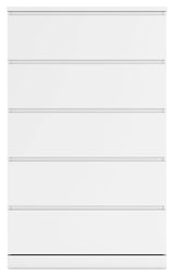 Onita White Youth One Side Storage Panel Platform Bedroom Set by Ashley at Eve Furniture