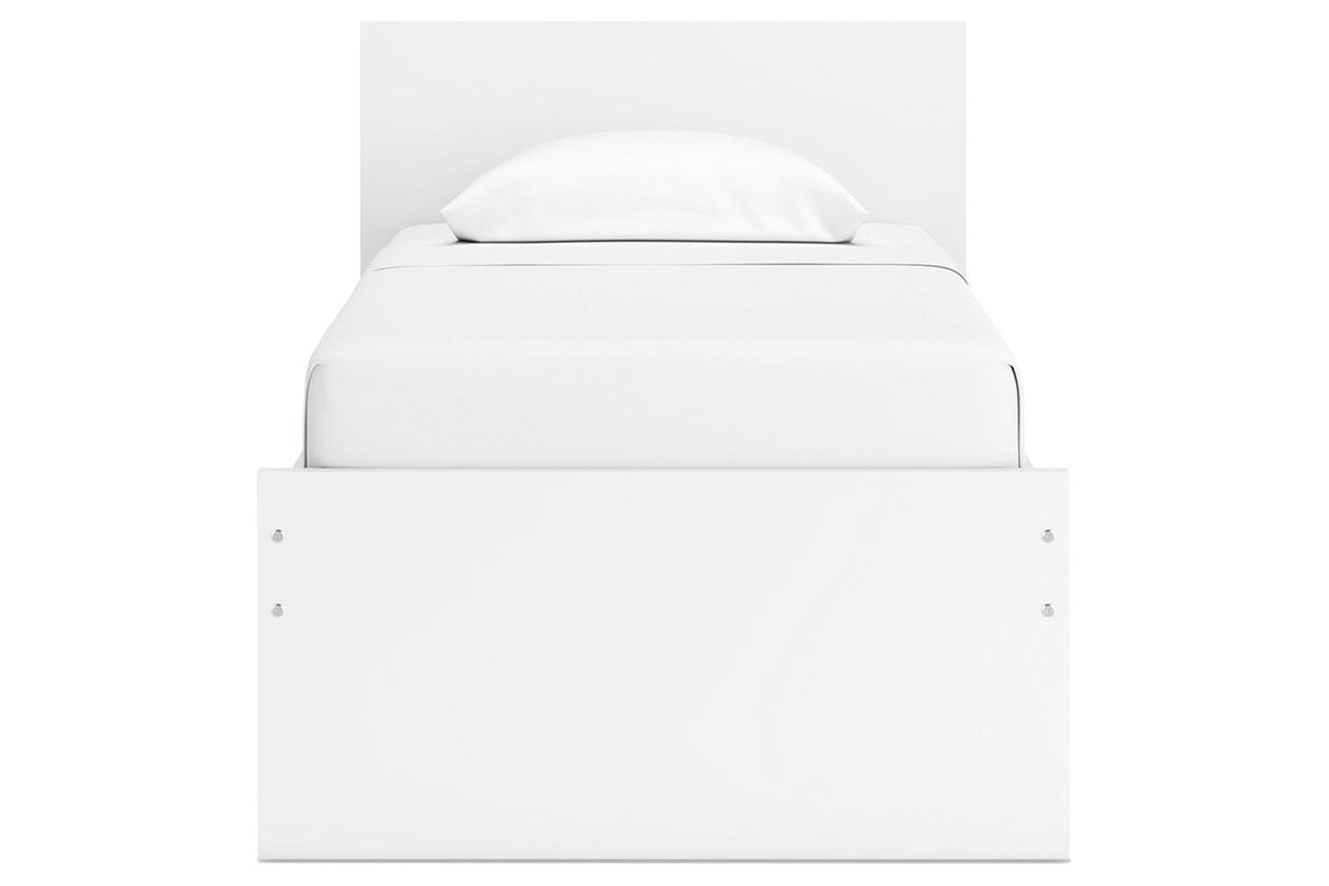 Onita White Youth One Side Storage Panel Platform Bedroom Set by Ashley at Eve Furniture