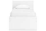 Onita White Youth One Side Storage Panel Platform Bedroom Set by Ashley at Eve Furniture