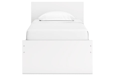 Onita White Youth One Side Storage Panel Platform Bedroom Set by Ashley at Eve Furniture