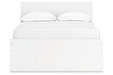 Onita White Youth One Side Storage Panel Platform Bedroom Set by Ashley at Eve Furniture