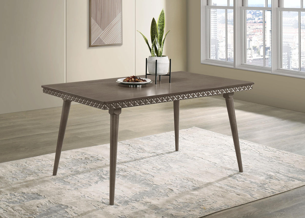 Onslow Dark Brown Rectangular Wood Dining Table by Coaster at Eve Furniture