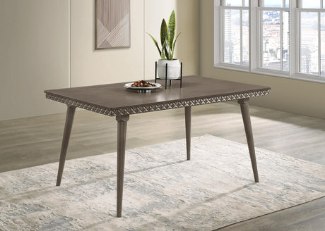 Onslow Dark Brown Rectangular Wood Dining Table by Coaster at Eve Furniture