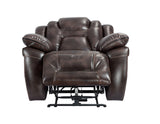 Oportuna Coffee Dual-Power Recliner by Steve Silver at Eve Furniture
