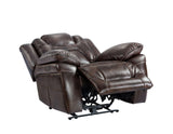 Oportuna Coffee Dual-Power Recliner by Steve Silver at Eve Furniture