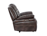 Oportuna Coffee Dual-Power Recliner by Steve Silver at Eve Furniture