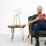 Optima Marble Lampshade Table Lamp - Bronze by Ashcroft Imports at Eve Furniture