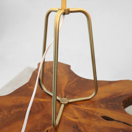 Optima Marble Lampshade Table Lamp - Bronze by Ashcroft Imports at Eve Furniture