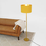 Orbit Floor Lamp Ochre and Gold by Ashcroft Imports at Eve Furniture