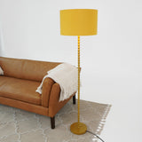 Orbit Floor Lamp Ochre and Gold by Ashcroft Imports at Eve Furniture