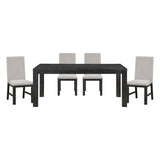 Orem Gray/Black Dining Set by Homelegance at Eve Furniture