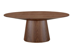 Otago Walnut Brown Oval Dining Table