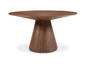 Otago Walnut Brown Round Dining Table by Moe's Home at Eve Furniture