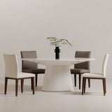 Otago White Oval Dining Table by Moe's Home at Eve Furniture