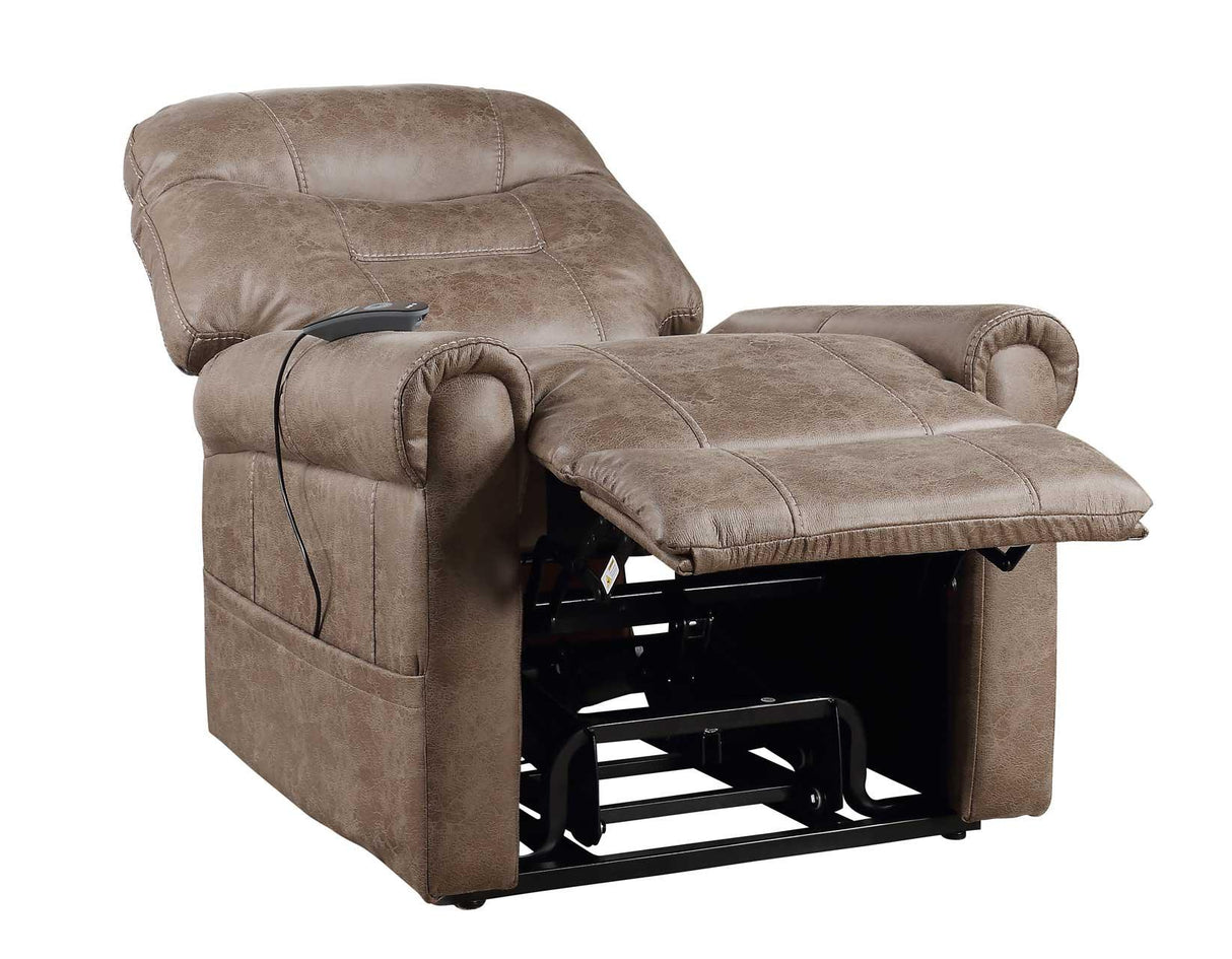 Ottawa Camel Power Lift Chair with Heat and Massage by Steve Silver at Eve Furniture