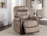 Ottawa Camel Power Lift Chair with Heat and Massage by Steve Silver at Eve Furniture