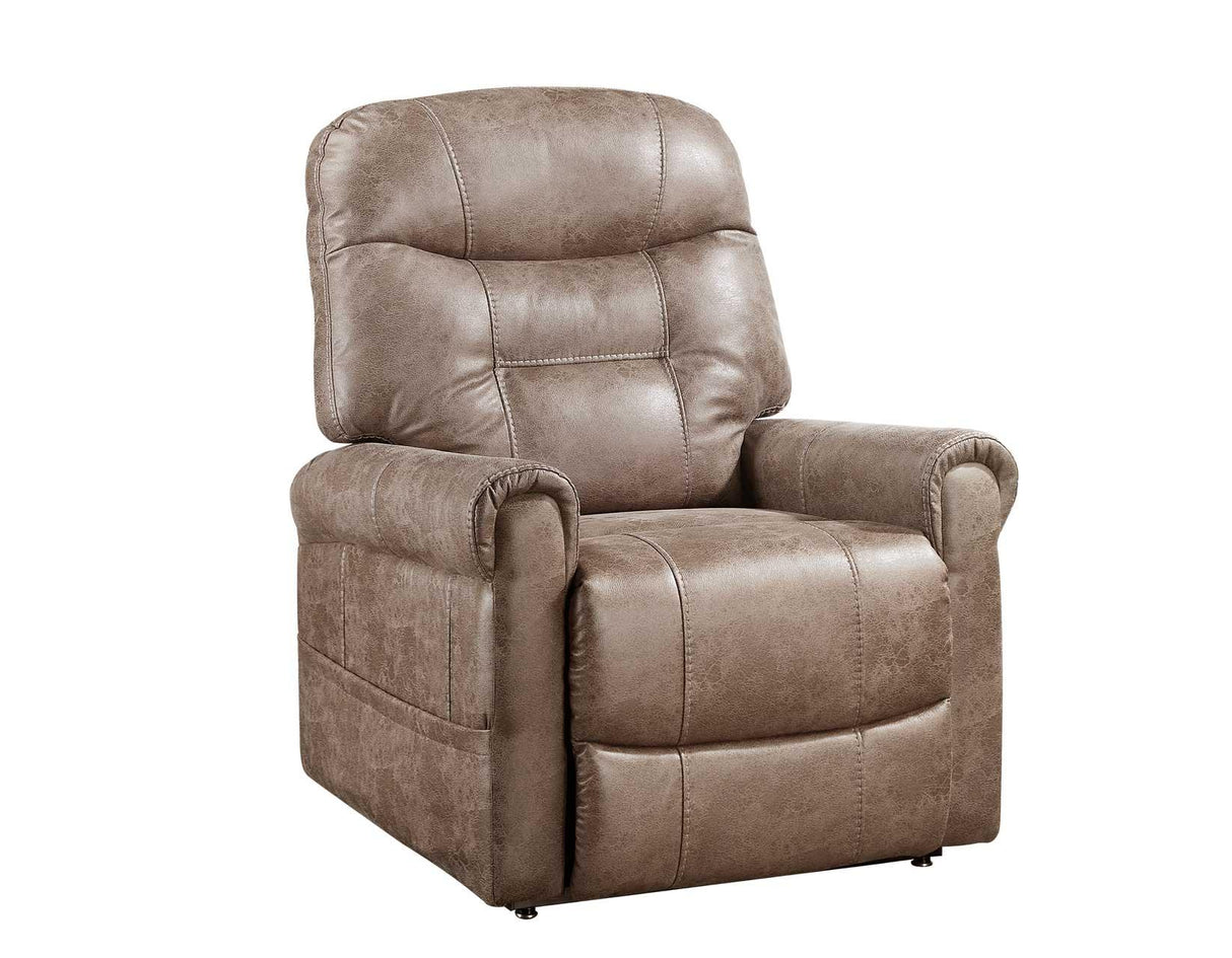 Ottawa Camel Power Lift Chair with Heat and Massage by Steve Silver at Eve Furniture