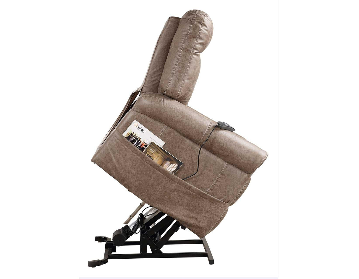 Ottawa Camel Power Lift Chair with Heat and Massage by Steve Silver at Eve Furniture