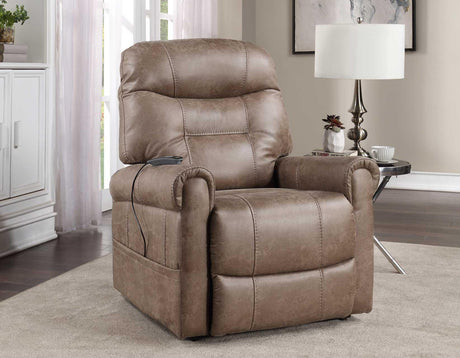 Ottawa Camel Power Lift Chair with Heat and Massage by Steve Silver at Eve Furniture