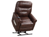 Ottawa Walnut Power Lift Chair with Heat and Massage by Steve Silver at Eve Furniture