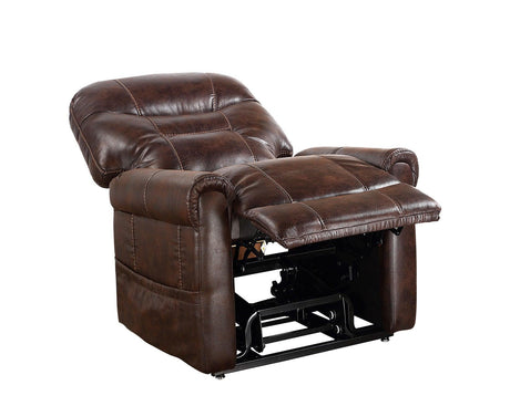 Ottawa Walnut Power Lift Chair with Heat and Massage by Steve Silver at Eve Furniture