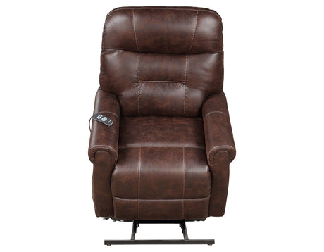 Ottawa Walnut Power Lift Chair with Heat and Massage by Steve Silver at Eve Furniture