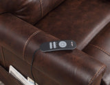 Ottawa Walnut Power Lift Chair with Heat and Massage by Steve Silver at Eve Furniture