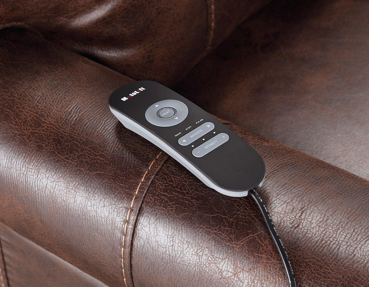 Ottawa Walnut Power Lift Chair with Heat and Massage by Steve Silver at Eve Furniture