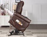 Ottawa Walnut Power Lift Chair with Heat and Massage by Steve Silver at Eve Furniture
