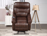 Ottawa Walnut Power Lift Chair with Heat and Massage by Steve Silver at Eve Furniture