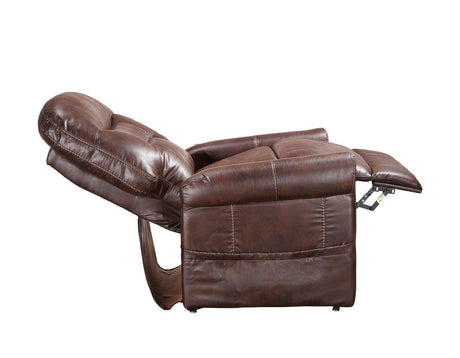 Ottawa Walnut Power Lift Chair with Heat and Massage by Steve Silver at Eve Furniture