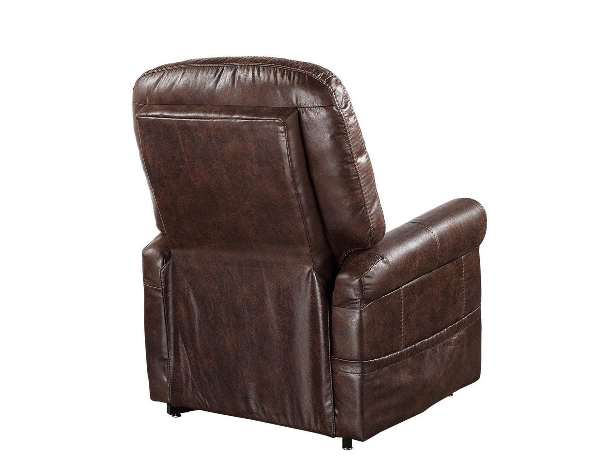 Ottawa Walnut Power Lift Chair with Heat and Massage by Steve Silver at Eve Furniture