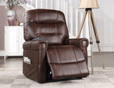Ottawa Walnut Power Lift Chair with Heat and Massage by Steve Silver at Eve Furniture