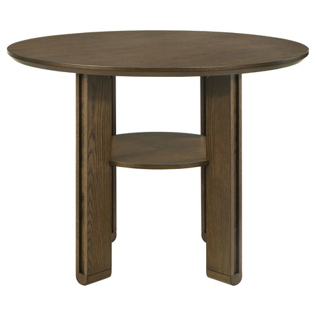 Ottowa Brown 5-Piece Round Wood Counter Height Dining Room Set by Coaster at Eve Furniture