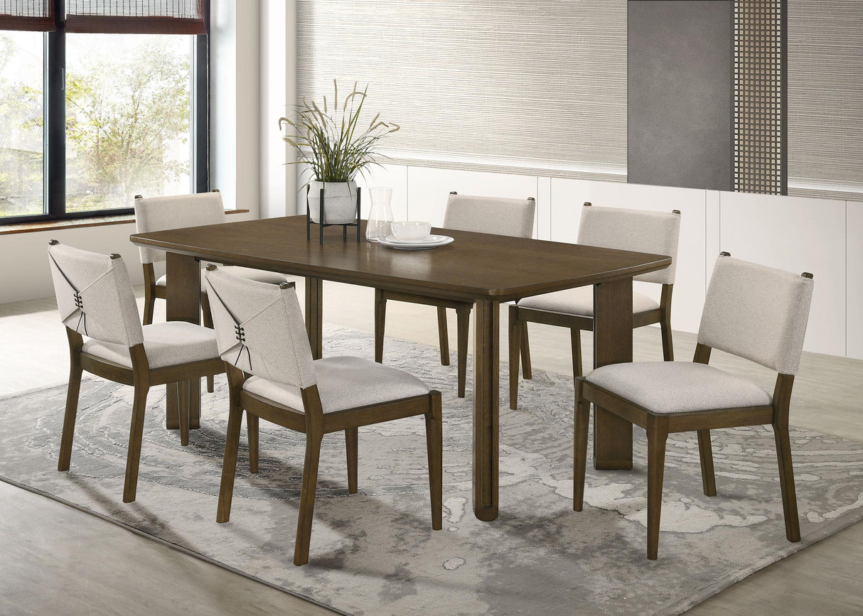 Ottowa Brown Rectangular Wood Dining Table by Coaster at Eve Furniture