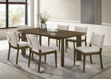 Ottowa Brown Rectangular Wood Dining Table by Coaster at Eve Furniture