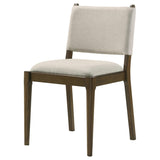 Ottowa Brown Upholstered Dining Side Chair, Set of 2 by Coaster at Eve Furniture