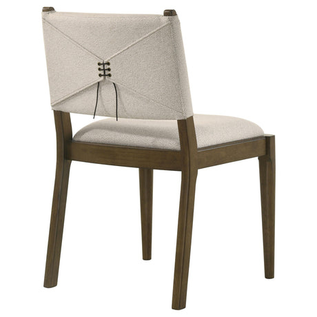 Ottowa Brown Upholstered Dining Side Chair, Set of 2 by Coaster at Eve Furniture