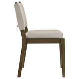 Ottowa Brown Upholstered Dining Side Chair, Set of 2 by Coaster at Eve Furniture