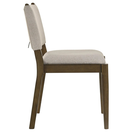 Ottowa Brown Upholstered Dining Side Chair, Set of 2 by Coaster at Eve Furniture