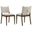 Ottowa Brown Upholstered Dining Side Chair, Set of 2 by Coaster at Eve Furniture
