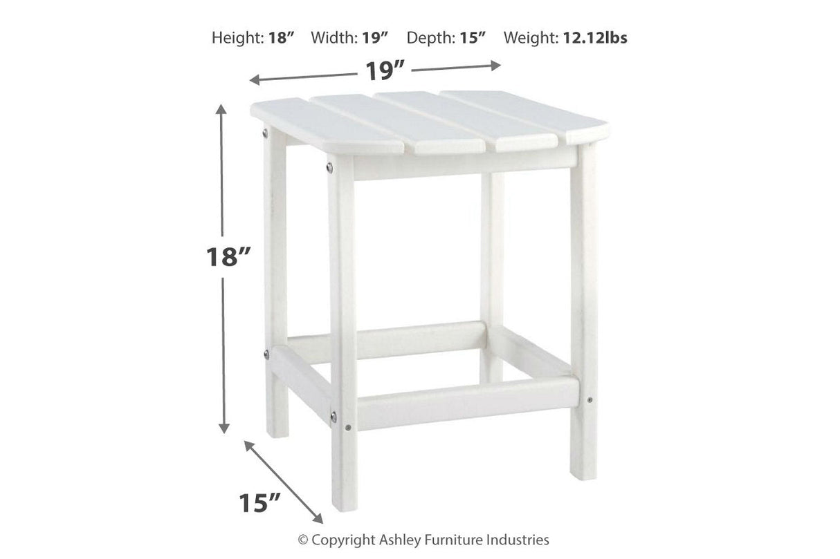 Sundown Treasure White End Table