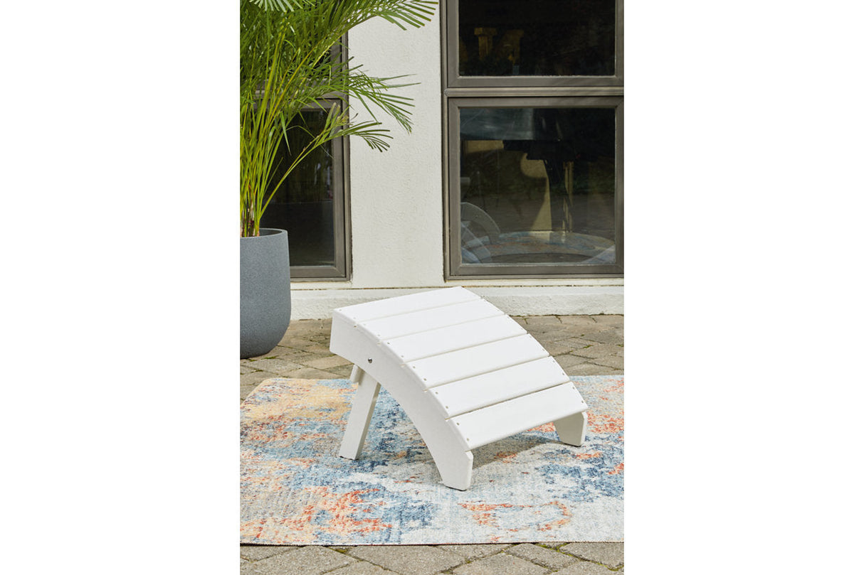 Sundown Treasure White Ottoman