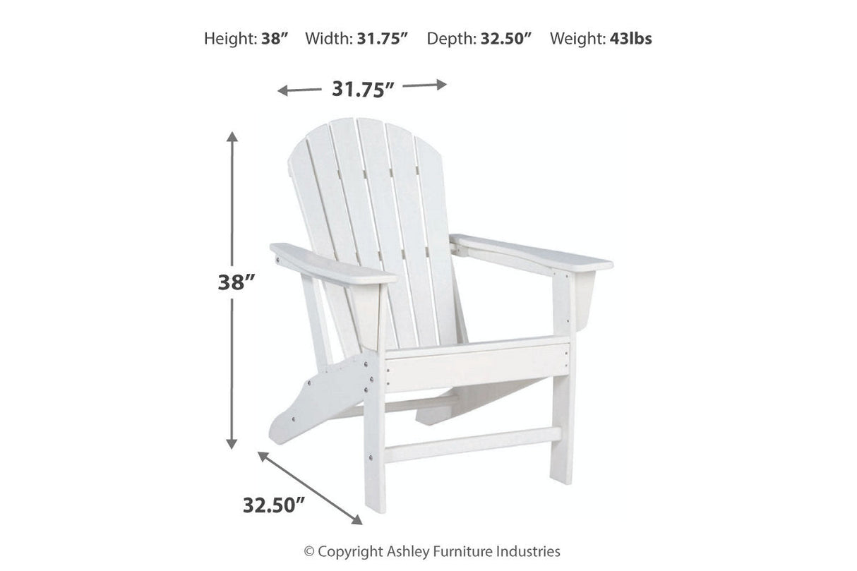 Sundown Treasure White Adirondack Chair