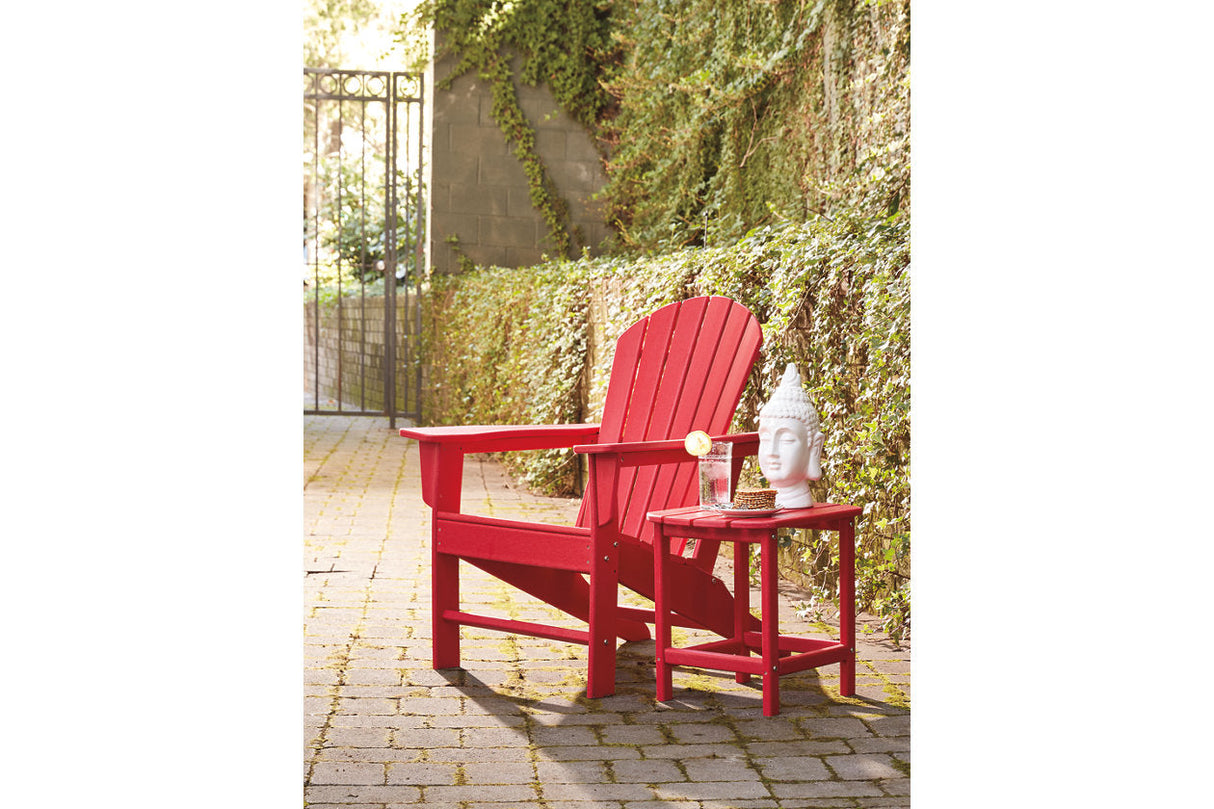 Sundown Treasure Red Adirondack Chair