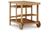 Kailani Light Brown Serving Cart