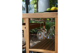 Kailani Light Brown Serving Cart